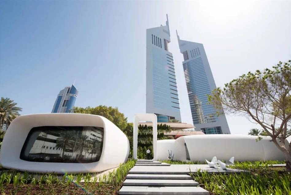 impresion 3d edificio emiratos arabes